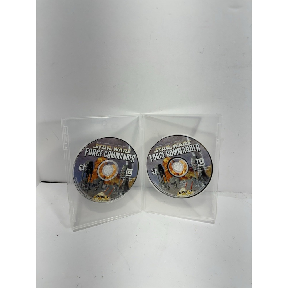 Star Wars Force Commander PC Game Discs 1 & 2 Discs Only